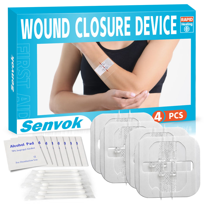 Senvok Wound Closure Device(Upgraded 2-Straps 4 PCS)