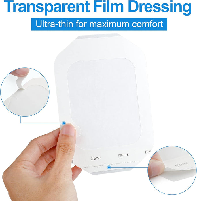 Senvok Transparent Film Dressing(10cm x 12cm,50 Pack)
