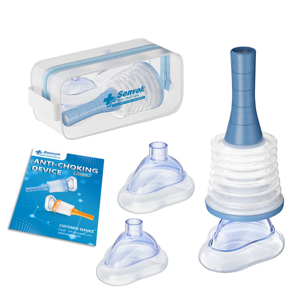 Senvok Anti-Choking Device, Portable Suction Rescue Device, First Aid Kit for Kids and Adults