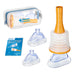Senvok anti-choking device set including a suction device with a one-way valve, three different sizes of masks (child, adult, and practice mask), and a portable storage bag.