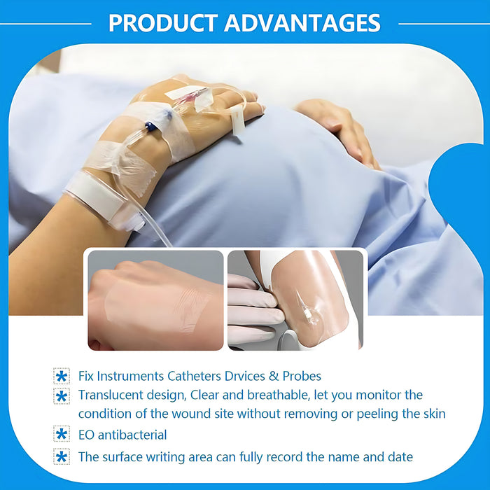 Senvok Transparent Film Dressing(6cm x 7cm,100 Pack)
